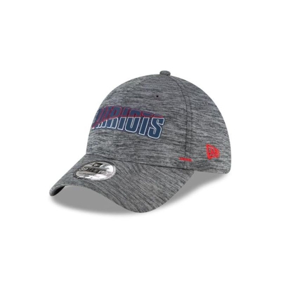 Grey New England Patriots Hat - New Era NFL Summer Sideline 39THIRTY Stretch Fit Caps USA9073652